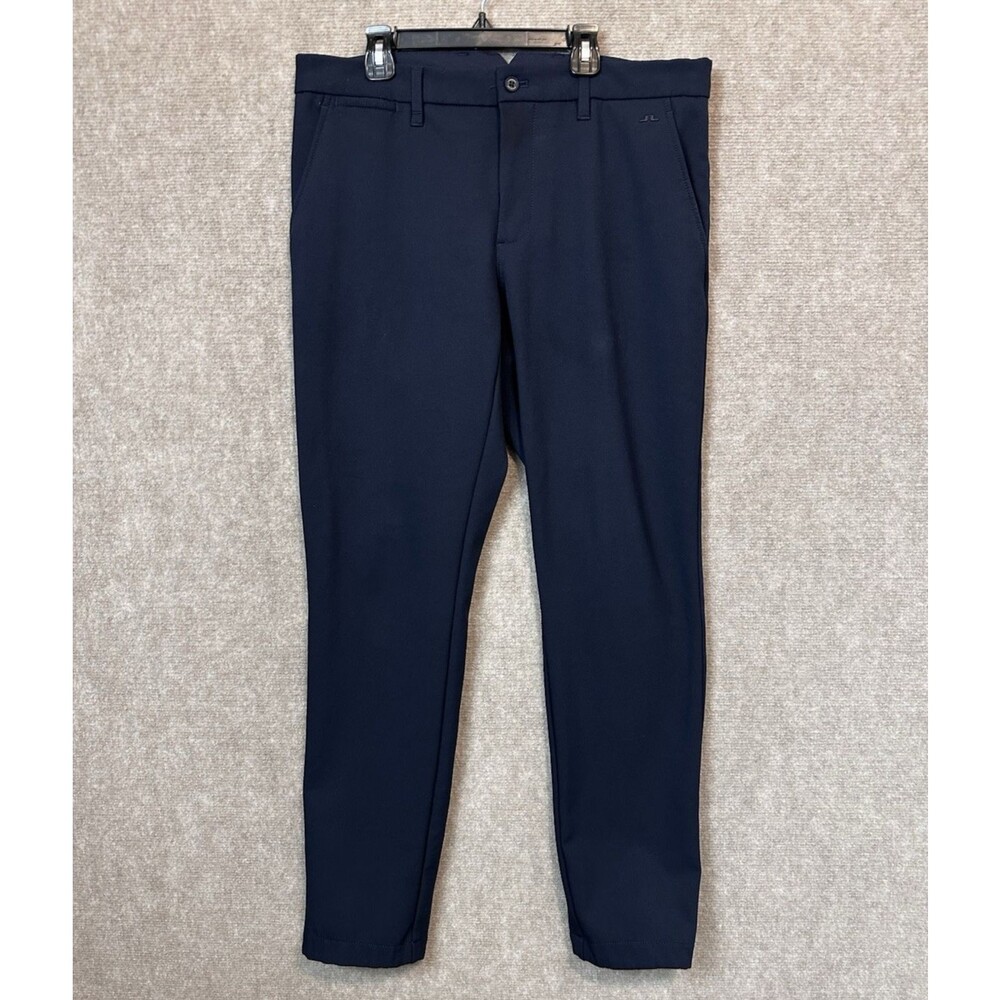 J Lindeberg Pants Mens Golf Micro Fleece Lined 33x32 Elliott Navy Athleisure